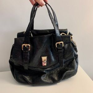 Marc by Marc Jacobs Ostrich Leather Bag With Flap